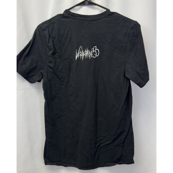 Vertebrae 33 Death Card Graphic T-Shirt Black & White Short Sleeve Unisex S - Picture 2 of 4